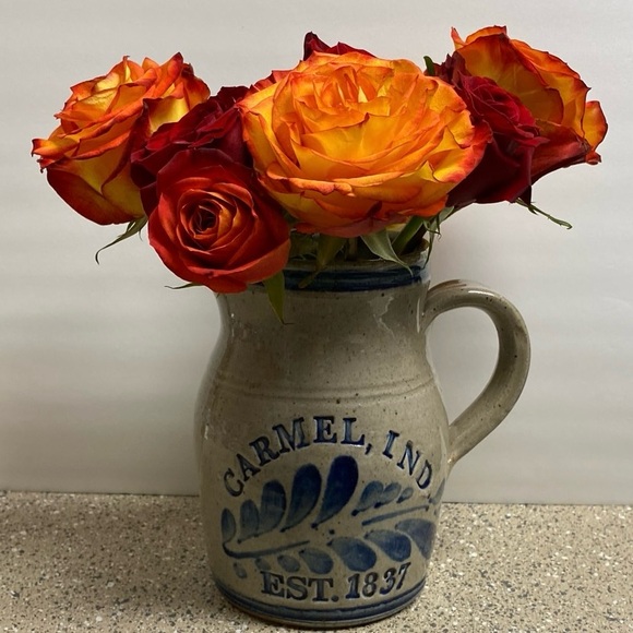 Vintage Westerwald Pottery Vase “Carmel, IND” Pitcher / Jug - Picture 1 of 14
